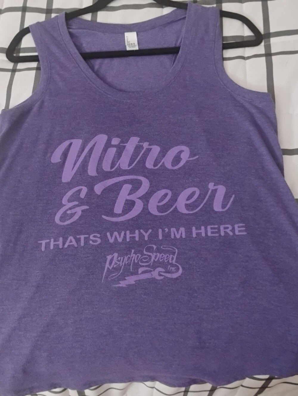 NHRA Purple 'Nitro & Beer' Graphic Tank Top